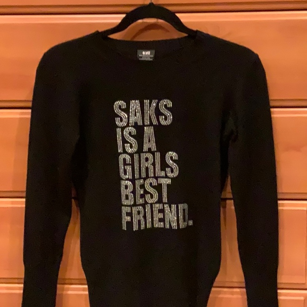 Black Saks sweater (pristine condition)